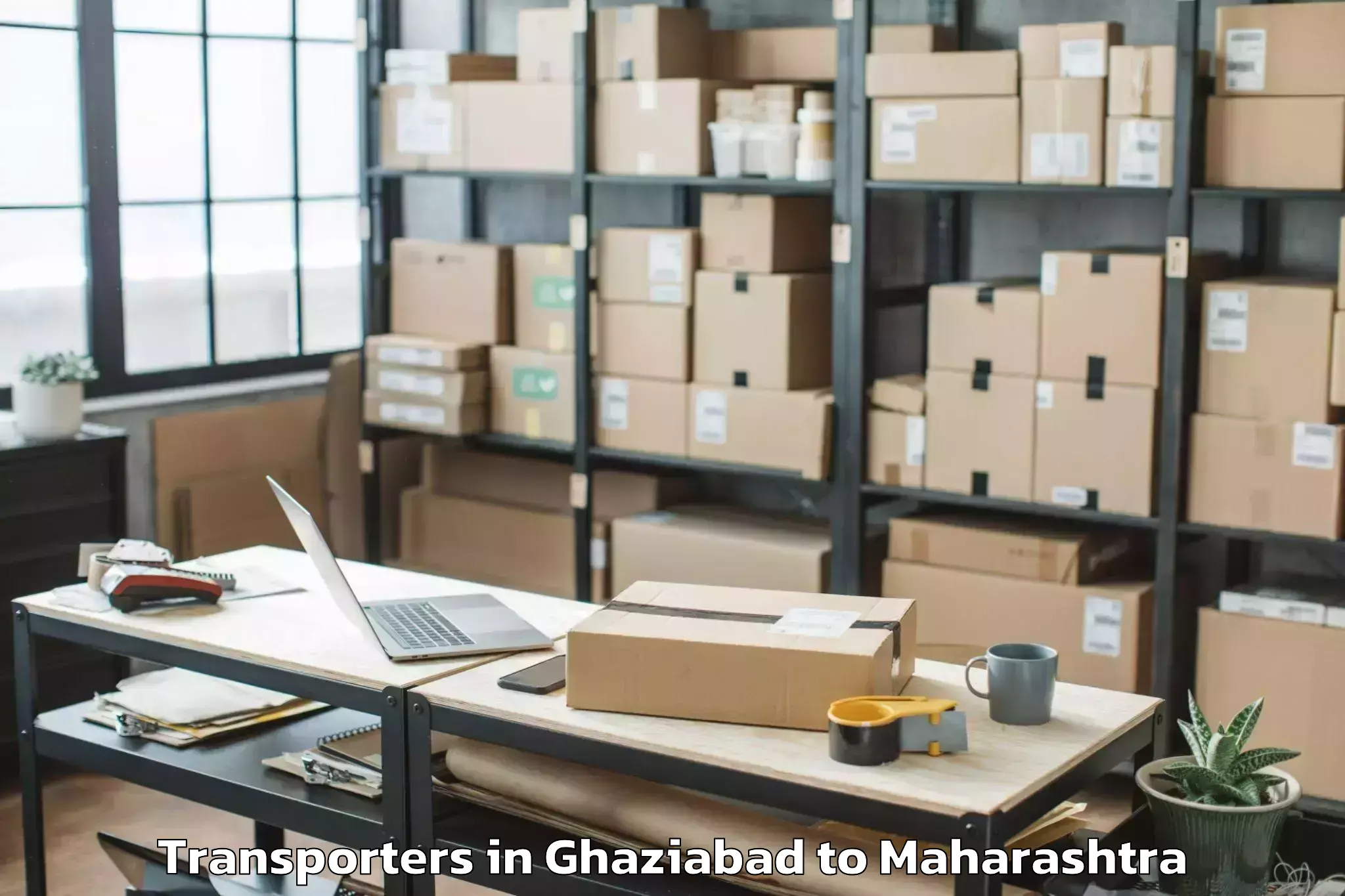 Book Ghaziabad to Bhamragad Transporters